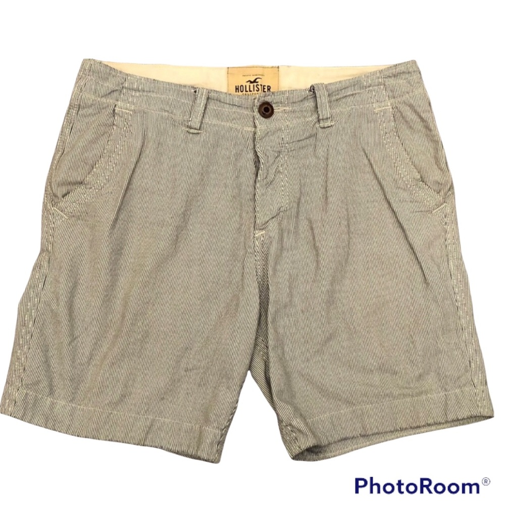 Hollister White & Blue Striped Shorts size 32